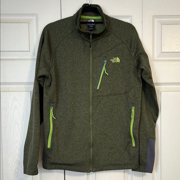 THE NORTH FACE Medium Men's Green Performance Jacket Full-Zip Sweatshirt Jacket - Picture 1 of 8